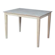 Our solid wood dining tables are handcrafted in vermont and guaranteed to last a lifetime. 30 X 42 Solid Wood Dining Table Unfinished International Concepts Target