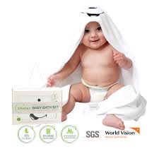 Online shopping for bath & hooded towels from a great selection at baby products store. Luxury Baby Hooded Bath Towel Washcloths 100 Bamboo Fibre 90x90cm Blue Set Ebay
