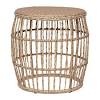 Ivory wicker coffee table with glass top | kirklands. 1