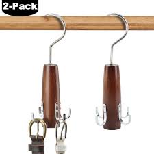Check spelling or type a new query. Hangerspace Belt Tie Rack Scarf Hanger For Closet 2 Pack Swivel Hook Easy On Off Space Saving Organizer Sturdy Wood Buy Online In Qatar At Qatar Desertcart Com Productid 168730581