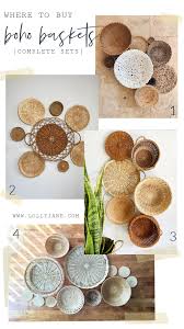 Shop pottery barn for stylish wall decor and add character and personality to your room. Diy Boho Basket Wall Lolly Jane