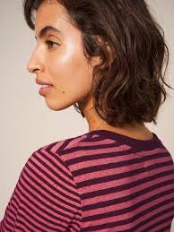 CASSIE SPARKLE TEE in PINK MULTI