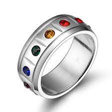 Best Seller 7 Chakra Reiki Healing Stone Ring Aneis L World