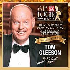 Tom Gleeson wins the Gold Logie Award for Most Popular Personality