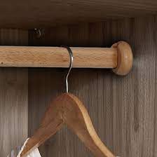 Wood closet rod