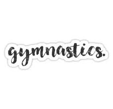 Gymnastics Calligraphy Sticker By Flexiblepeople Gymnastics Stickers Gymnastics Wallpaper Gymnastics