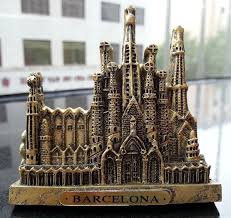 Tourist Souvenir 3d Resin Fridge Magnet Barcelona Sagrada Familia Spain Fridge Magnets Kids Bottle Magnets