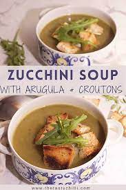 Should zucchini be slimy inside? Zucchini Soup With Arugula The Tasty Chilli