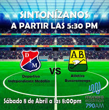 Independiente medellín ha tenido un mal rendimiento perdiendo 9 partidos de sus últimos 10 disputados. El Gran Combo 790 On Twitter El Gran Combo Hoy Medellin Vs Bucaramanga 790am Dia Futbol Medellin Bucaramanga
