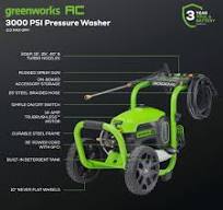 3000 PSI Pressure Washer w/ 24V 600-PSI Cordless Power ...