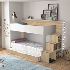 Guida ai modelli e prezzi al più amato letto a castello montessori il rispetto per il naturale sviluppo fisico, psicologico e sociale del bambino sta alla base del sempre più. Letto A Castello Teo Tea In Bianco Ed Essenza Rovere Sonoma Letti A Castello Letti A Soppalco Per Bambini Cameretta Bambini Letto A Castello