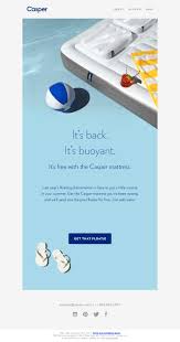 Casper Email Design Good Email Design Email Design Mattress Design Casper Mattress