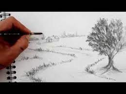 Auf deutsch heißt das a. Landschaften Zeichnen Fur Anfanger Mit Bleistift Natur Zeichnen Youtube