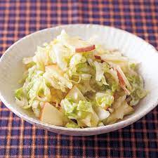 白菜とりんごのポン酢サラダ by下条美緒さんの料理レシピ レタスクラブ レシピ 料理 レシピ レシピ 白菜 レシピ サラダ