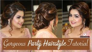 Very often, people neglect their hairstyle and never bother usually, young girls are more conscious about their hairstyles for parties especially when hairs are long. Simple Party Hairstyles Step By Step Party Hairstyle Tutorial Hair Updo Krushhh By Konica Youtube