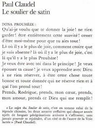 The satin slipper (le soulier de satin) is a long play by the french dramatist and poet paul claudel. Paul Claudel Le Soulier De Satin Poesie Theatre Livres Renaud Bray Com Livres Cadeaux Jeux