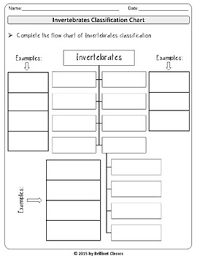 Animal Classification Vertebrates Invertebrates Flow Chart And Venn Diagram