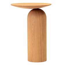 Picabia modern glass side table, gold. Basta Disco Side Table Tall Oak Finnish Design Shop
