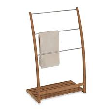 Ecostyles Bamboo Free Standing Towel Stand Free Standing Towel Rack Bamboo Towels Creative Bath