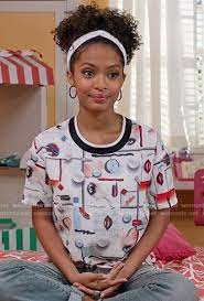 Zoey Johnson Outfits Fashion On Black Ish Yara Shahidi Page 2 Wornontv Net African Hairstyles Afro Style Zoey Johnson