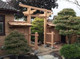 Japanese Gate Cardiff Construction Japanese Gate Japanese Garden Japanese Gates Entrance
