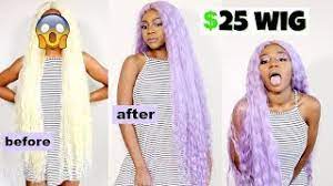 So if you are tired of your hair extension color the best decision is to buy a new one of the color you like. How To Dye Synthetic Hair Easy Diy Lavender Hair Water Coloring Ft Janet Collection Youtube