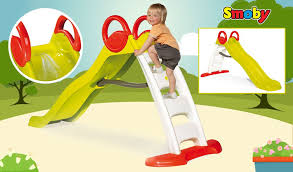 Deslizate Por El Tobogan Funny De Smoby Y Diviertete Toboganes Juegos Al Aire Libre Funny