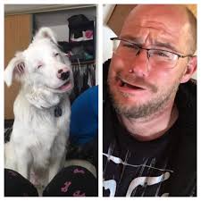 Father and son photos with lookalike features