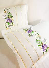 Organic Pillowcase Romantic Pillowcase Linen Shabby Chic 100 Nevresim Yatak Ortusu Yatak