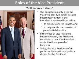The Importance Of The Vice President - Ppt Download