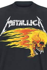 Get your metallica at metalomania! Flaming Skull Tour Tee Metallica T Shirt Emp