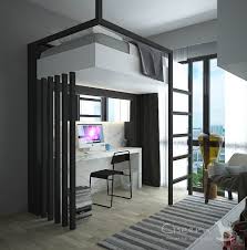 Contemporary Theme Interior Design By Ciseern Interior Designer Singapore Homedesign Interior Design Bedroom Condo Interior Interior Design Loft Design