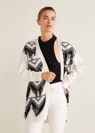Fringed Cotton Cardigan Woman Mango Canada Moda Stilleri Kadin Hirkalar