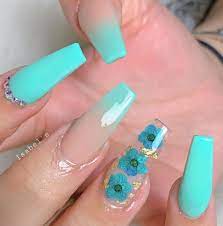 See more ideas about nails, nail designs, trendy nails. Summer Nails Acrylic Nails Ombre Nails Turquoise Nails Turquoise Acrylic Nails Blue Ombre Nails