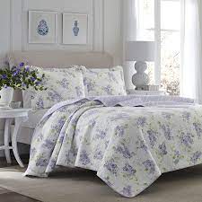 Shop 83 top lavender bedding sets queen and earn cash back all in one place. Amazon Com Laura Ashley Home Keighley Collection Luxury Premium Ultra Soft Quilt Set All Season Stylish Bedding Full Queen Lilac Home Kitchen