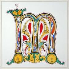 Illuminated M Picture On Visualizeus Illuminated Letters Lettering Alphabet Calligraphy Art