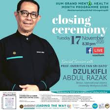 Tan sri dzulkifli bin abdul razak (born 1951) is a malaysian emeritus professor, educationist and scientist. Rector Calls For Normalising Mental Health In Daily Conversations Iium Today