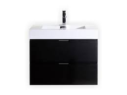 23.5 inch black modern bathroom vanity with medicine cabinet $1,298.00 $999.00 sku: Enova Home 36 Inch Black Wall Mount Modern Bathroom Vanity With Acrylic Countertop Newegg Com