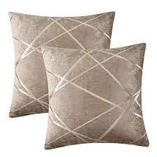 When polyester cushions flatten, they generally need one to two pounds of polyester stuffing for a fuller shape. 2 Packs Of Decorative Sofa Cushions Cover Geometric Jacquard Cushions Home Decor Throw Pillow Csase 45 45cm 50 50cm Cushion Cover Aliexpress