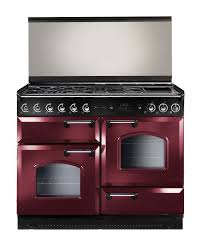 Rangemaster Classic 110 Lidded Dual Fuel Cranberry Range Cooker 94720 Range Cooker Gas Range Cookers Induction Range Cooker