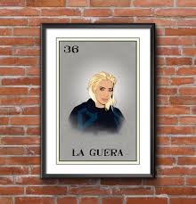 La Guera Loteria 13x19 Art Print,loteria Art,loteria Print,wall Art,home  Decor,fine Art,giclee,white Girl, Gringa,pretender,faker - Etsy
