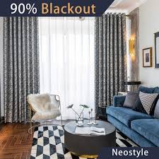 Transform any room in your home with this blackout curtain. Buy 1 Piece Blackout Luxury Shimmery Floral Print Design Drapes Thermal Insulated Blackout Curtains For Bedroom Living Room Dining Room Stone Grey Width 140 Length 220 Online Shop Home Garden On Carrefour Uae