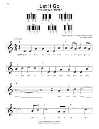 Let It Go From Frozen Sheet Music Idina Menzel Super Easy Piano