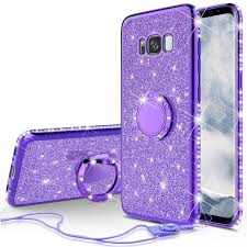 For samsung galaxy s8 case marble pattern imd tpu back cell phone cover samsung galaxy s8 g950 outlet. Samsung Galaxy S8 Plus Case Glitter Ring Stand Phone Case Bling Diamond Rhinestone Bumper Ring Stand Sparkly Luxury Clear Thin Soft Protective Kickstand Cover For Girls Women Purple Walmart Com