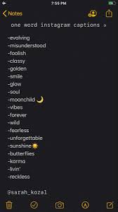 Instagram Captions One Word Instagram Captions Instagram Captions Clever Instagram Captions