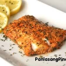 Parmesan Crusted Fish With Fish Fillet Grated Parmesan Cheese Paprika Parsley Flakes Ground Black Parmesan Crusted Fish Fish Recipes Seafood Dishes Shrimp