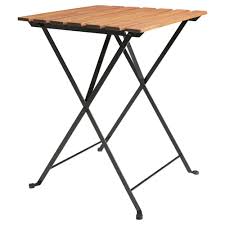 Tarno Table Outdoor Black Acacia Grey Brown Stained Steel Light Brown Stained Ikea Ikea Outdoor Furniture Outdoor Folding Table Ikea Folding Table