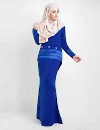 70% deal on clothing this raya. Baju Kurung Moden Anessa Royal Blue Lovelysuri Com