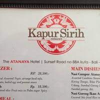 Kapur sirih sudah banyak diminati oleh orang tua dahulu ternyata berkhasiat. Kapur Sirih Breakfast Spot In Bali