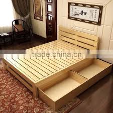 These modern art designs are elegant and less bulky which differs from the traditional bulky wooden bed style. Cabinet Furniture Buy Solid Wooden Double Bed With Box Teak Wood Modern Bed Designs Quality Choice On China Suppliers Mobile 101968933